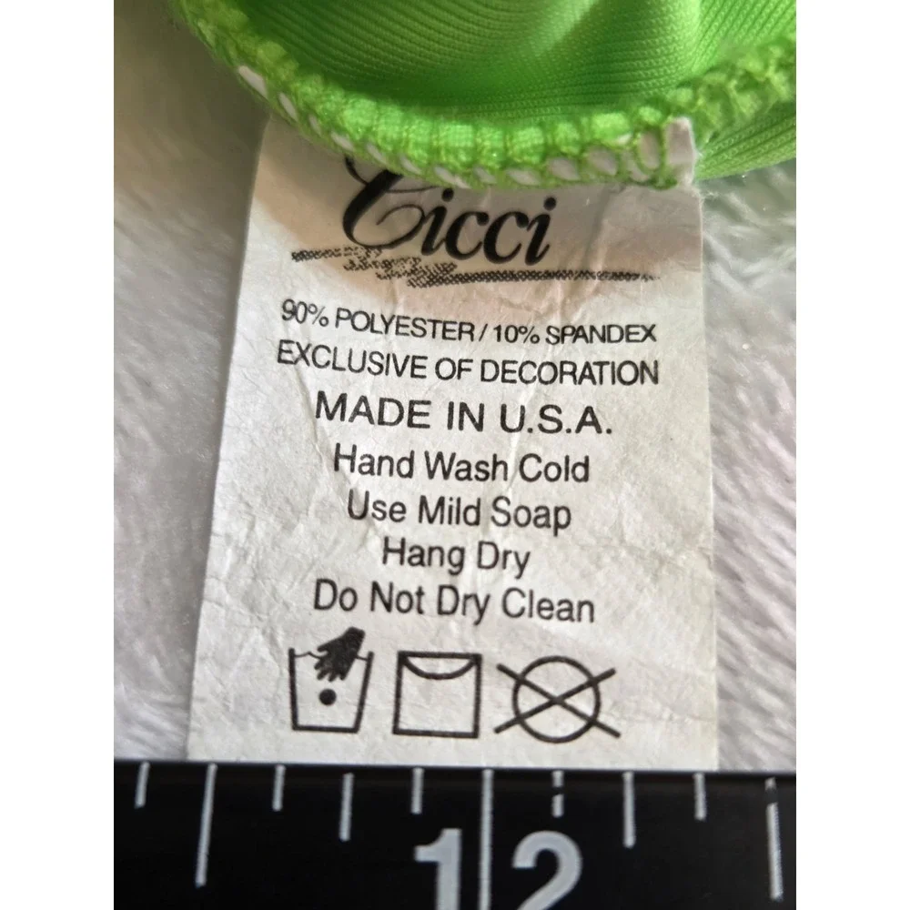 387 Girls Neon Green Pink Clown Costume Dress Tutu Polka Dot Leggings